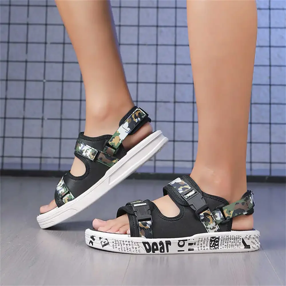 Nonslip With Strap Men's Slippers Big Size Sandals Beach Shoes High Quality Brands Sneakers Sport Boti Snackers Unusual