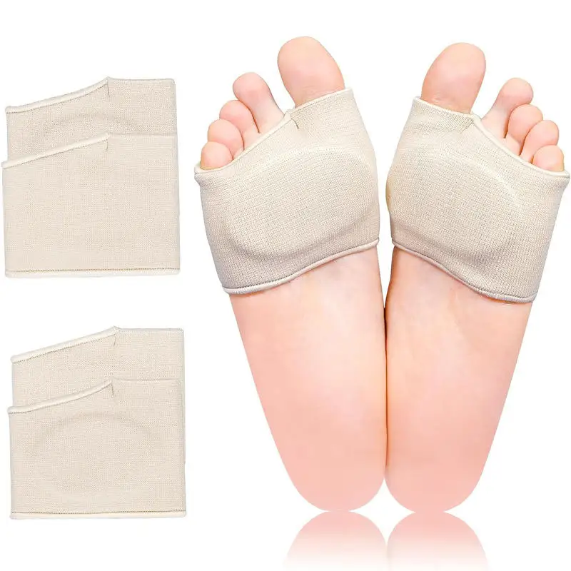 

Silicone Gel Half Insoles for Metatarsal Forefoot Pain Relief Shoe Pads Ball of Foot Cushions For Hallux Valgus Corrector Socks