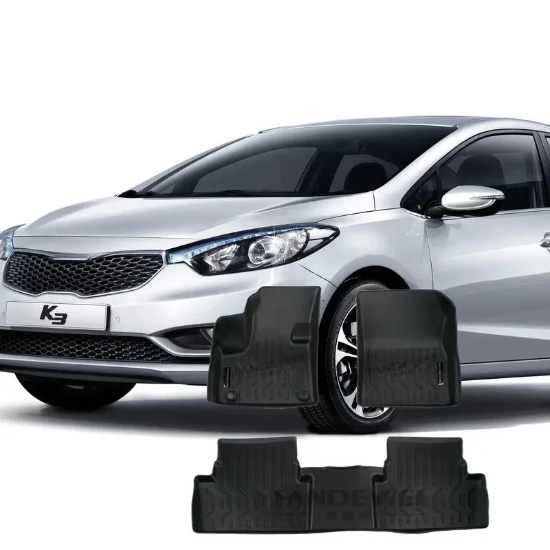 TPV Rubber Carpet 3D Customized Car Mats For  K3 Cerato Shuma Koup Forte