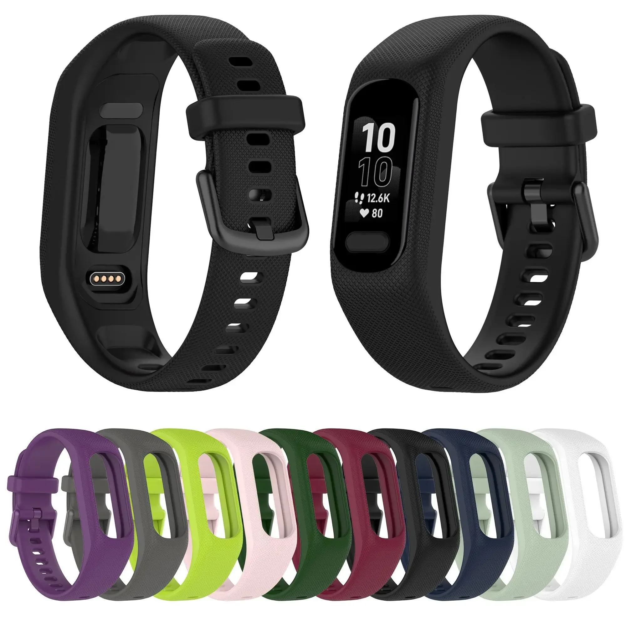 Garmin Vivosmart 5用シリコンスポーツストラップ,スマートバンド,時計アクセサリー,交換用ブレスレット,DIY,手作り