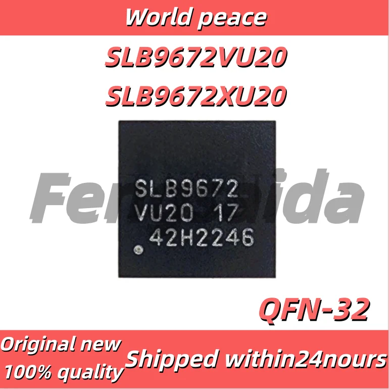 1PCS/100% new SLB9672VU20 SLB9672 SLB9672XU20 QFN32 Black plastic casing