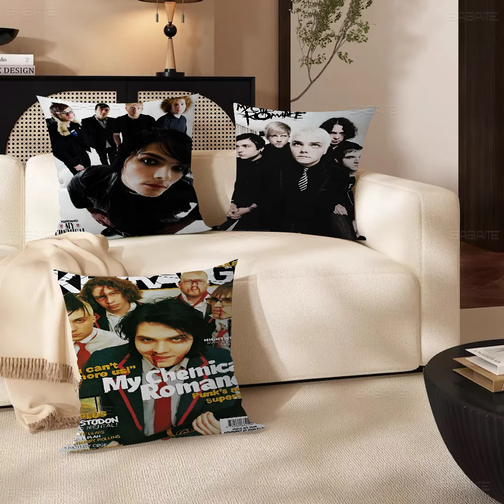 My Chemical Romance Band 45*45cm Cushion Cover Pillow Cover Decor Pillowcase Home Pillowcase for Couch Pillow