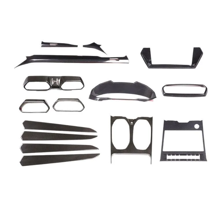 

For 18-21 Lamborghini Urus True Carbon Fiber Dashboard Central Control Inner Door Panel Automotive Interior Kit