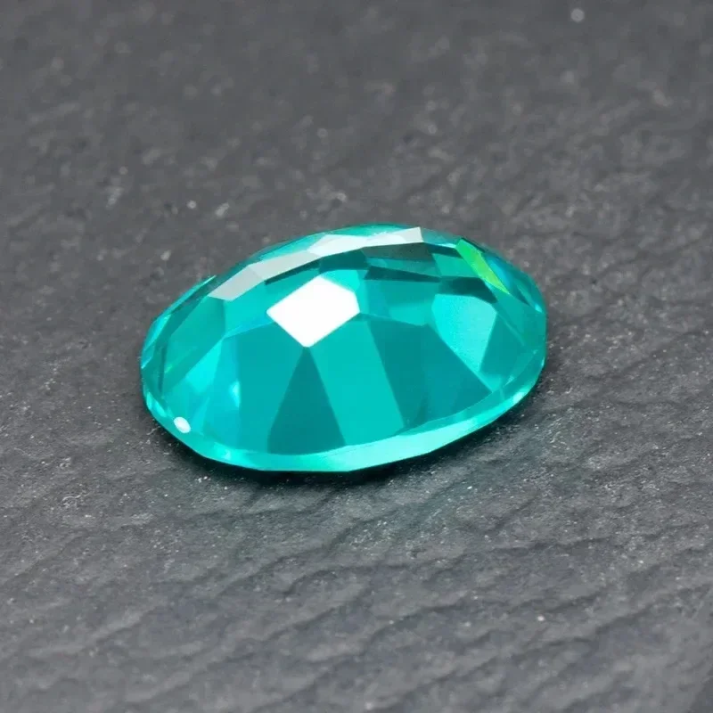 

TOP Lab Grown Paraiba Top Quality Created Sapphire Oval Cut Gemstone for Diy Jewelry Making Materials Selectable AGL Certificat