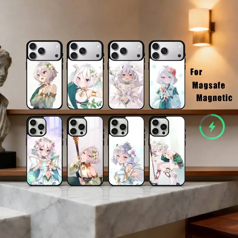 

P-Princess C-Connect K-Kokkoro Phone Case For iPhone17,16,15,14,13,12,11 Plus,For Magnetic Wireless Charge Cover