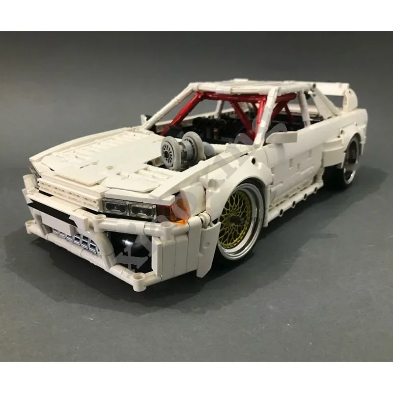 Classic Skyline Racing GT-R R32 MOC-50815 1:13 Scale Sports Car 1410PCS Assembled Building Blocks Toy Model DIY Kids Gift Gift