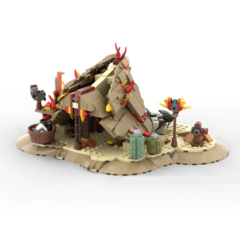 

592 шт. MOC Tenakth house строительные блоки горизонты Запретный Запад игры игрушка для детей творческое развитие DIY подарок на день рождения