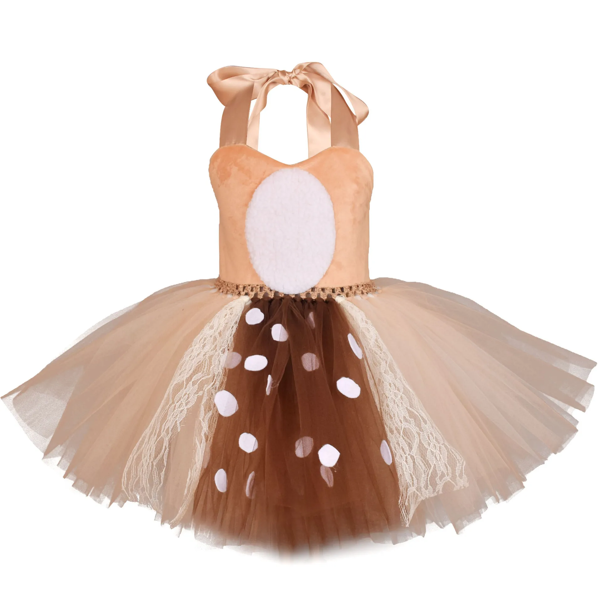 European and American elk, spotted deer, children's dress, Christmas cute little deer, fairy, children's festival performance co