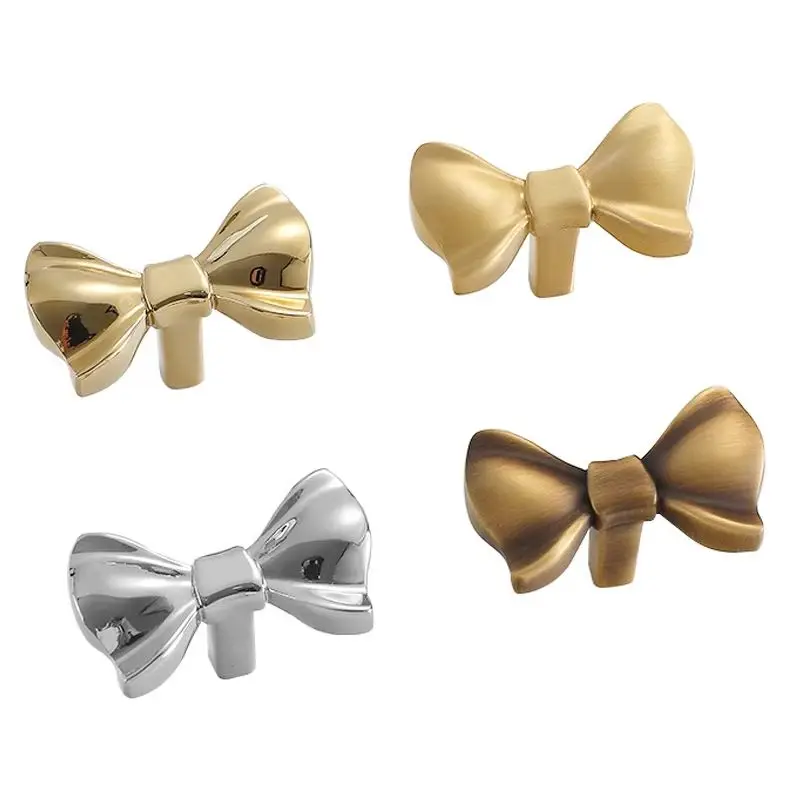 

8 шт., твердые латунные французские мебельные ручки с бантом, ручки для ящиков, шкаф, шкаф, комод, дверные ручки