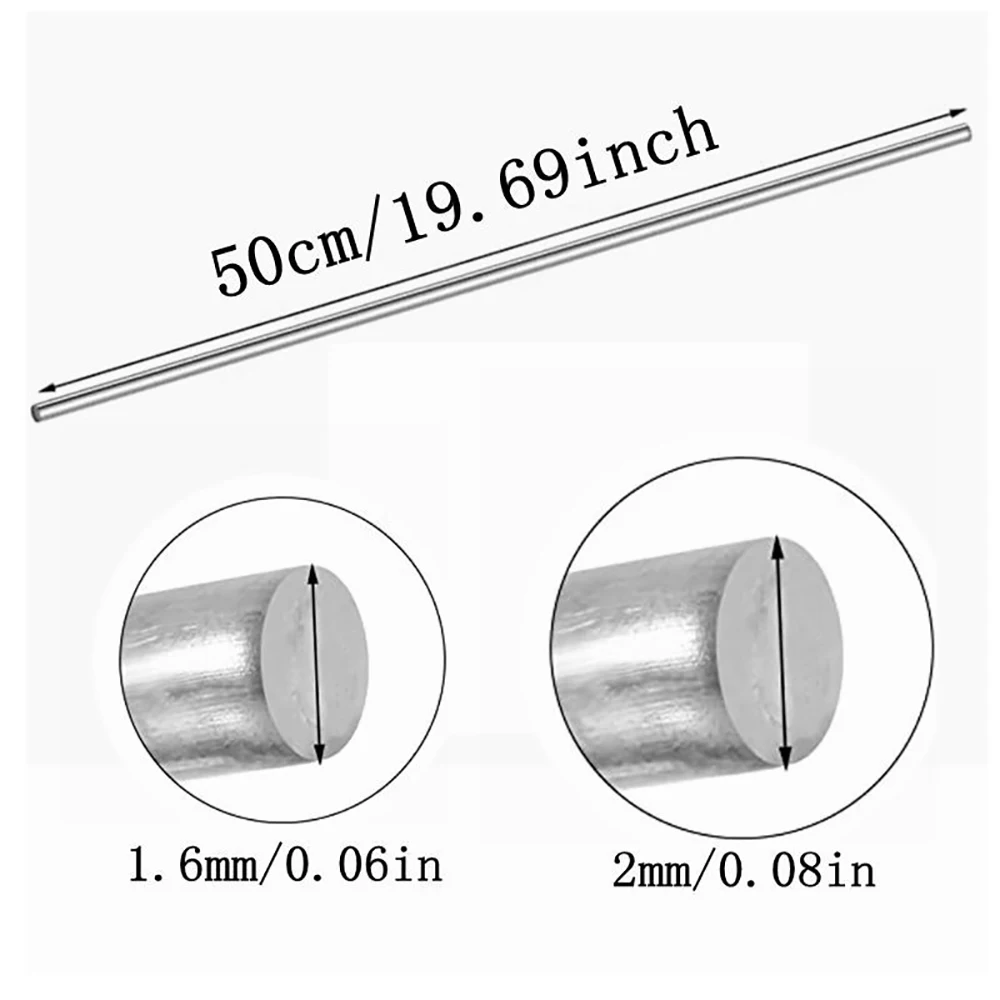 10 Meters Low Temperature Aluminum Welding Wire Universal Gas Welding Rod 2.0mm lron Copper Aluminum Cored Welding Electrodes