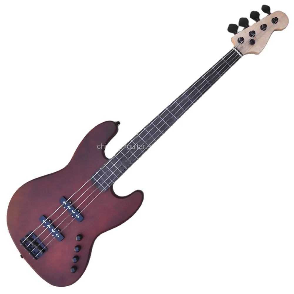 

High Quality 4 Strings no Frets but with Fret Lines Electric Bass Guitar