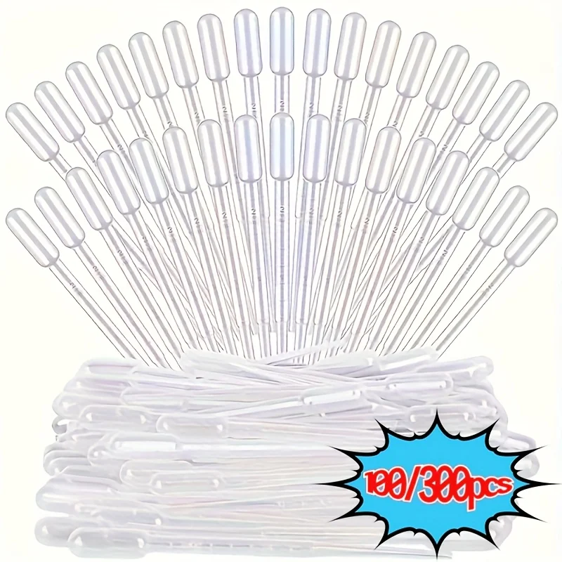 300 Uds [gotas de transferencia de plástico] gotero de transferencia de plástico, gotero de aceite esencial, pipetas pasteurizadas desechables químicas