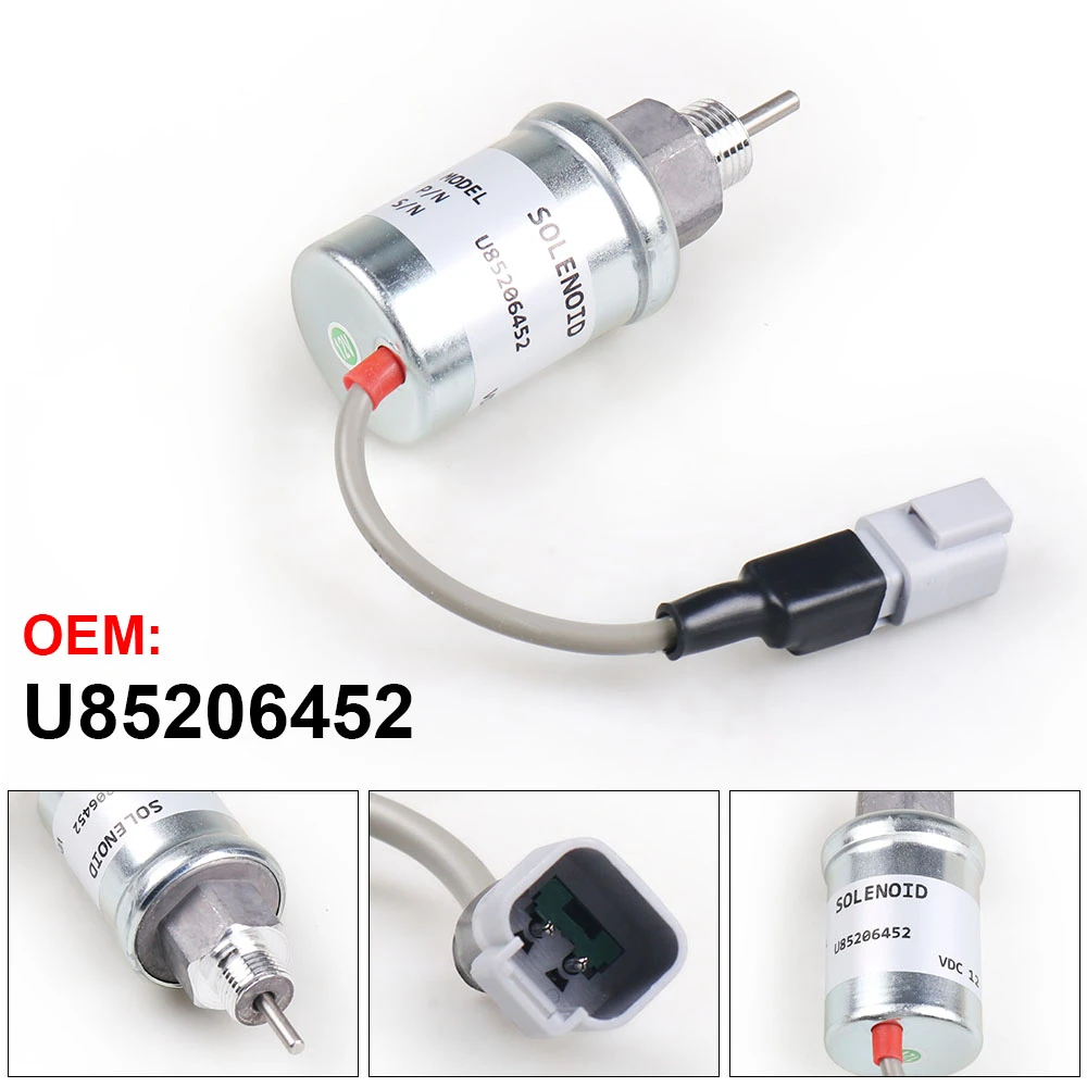 

Solenóide de Desligamento Elétrico para Perkins, 12V, 402D, 403D, 404D, 404C, 403C, U85206452