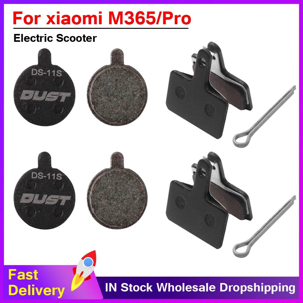 1/2/4 Pair Electric Scooter Disc Brake Pads for Xiaomi M365 Pro Pro2 Kick Scooter Replacement Parts Friction Plates Accessories