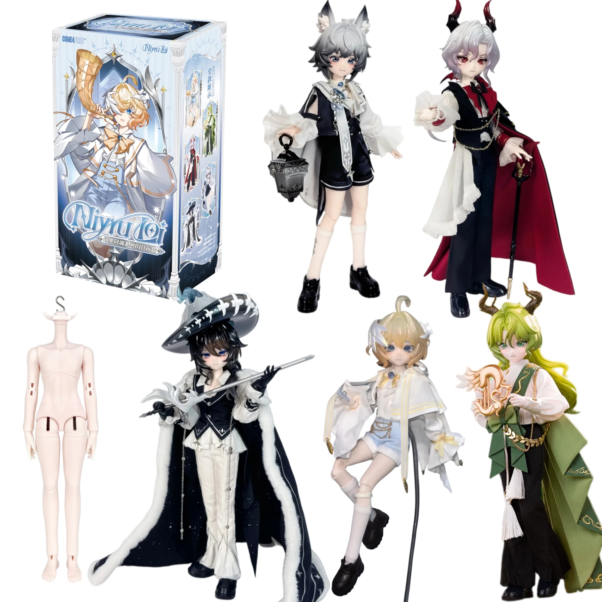 COME4FREE Niyru Loi Serie 1/8 BJD Blind Box Niedliche Anime-Actionfigur Kawaii Sammlermodell Überraschungs-Mystery-Box Geschenk