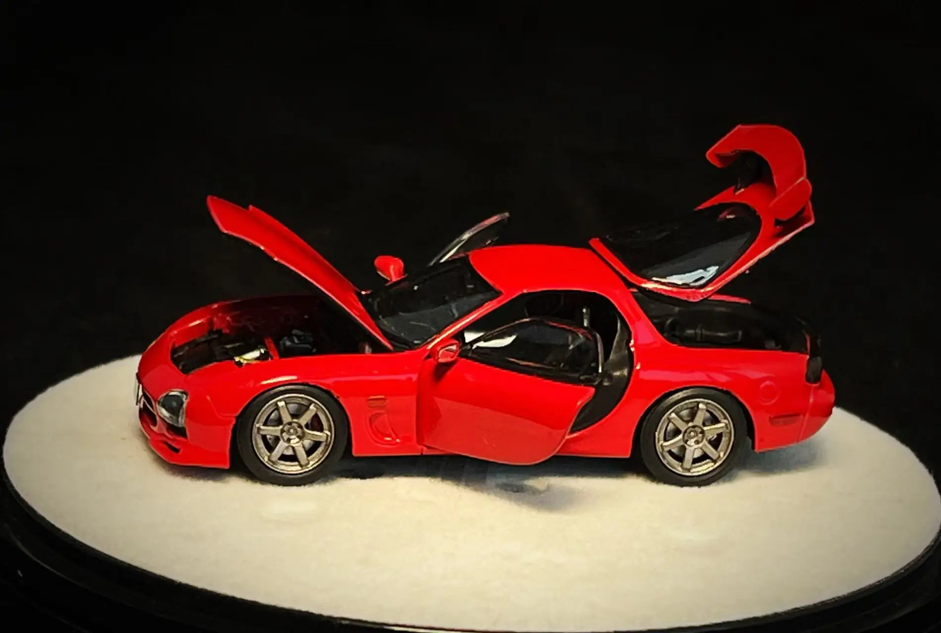 **Pre-order **PGM 1:64 RX7 Red Limited 999 Diecast Model Car