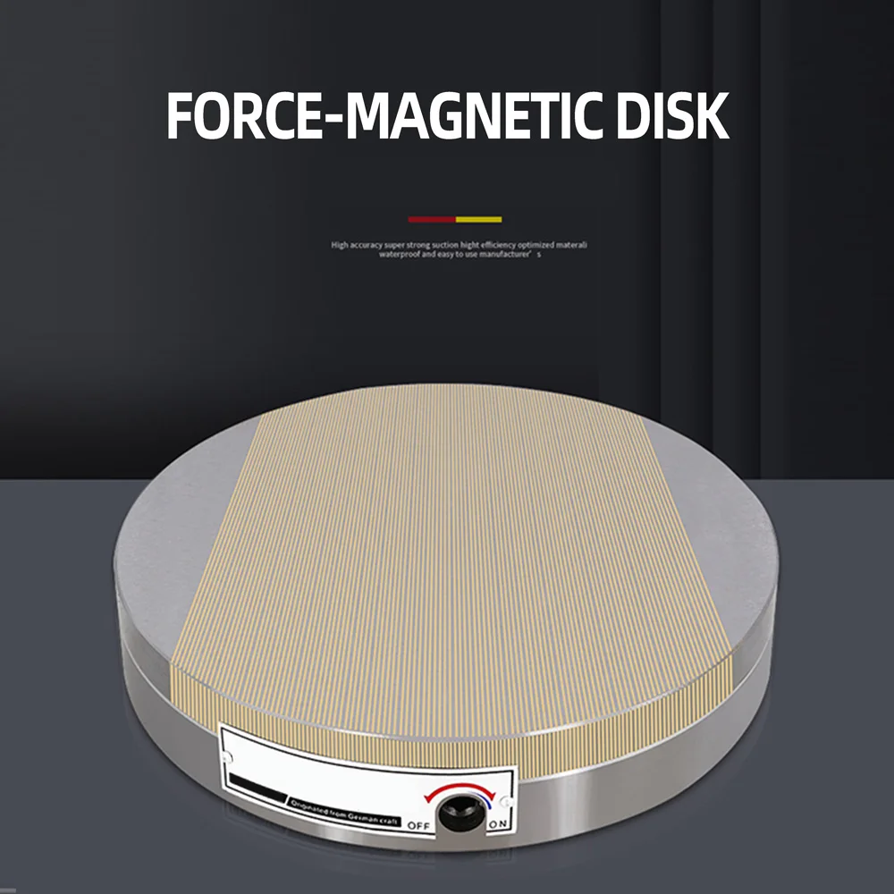 160mm Rund Permanent Magnet Saugnapf Oberfläche Schleifer Permanent Messing Magnetische Spannfutter Schleifscheibe Schleifmaschinen