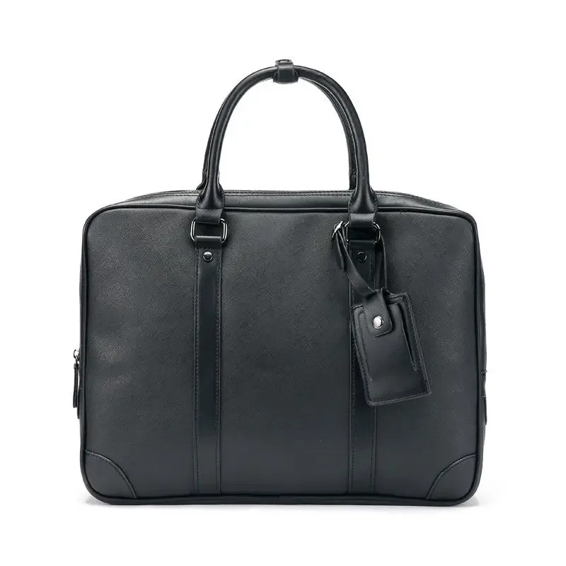 2024 New Luxury Leather Business Men's Briefcase Male Briefcase Shoulder Bag Men Messenger Laptop Computer Bag Designer Bags