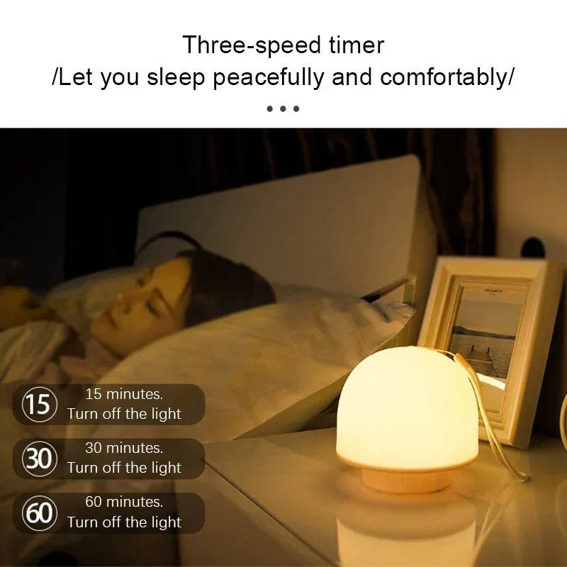 LED Night Lights Touch Reading Bedside Dimmable Charging Desktop Night Lamp Bedroom Bedside Lithting Decoration Led Table Lamps