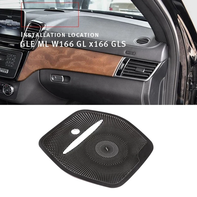 Car Dashboard Speaker Grille For Mercedes-Benz GLE ML W166 GL X166 GLS Dashboard Speaker Cover Decoration Parts Accessories