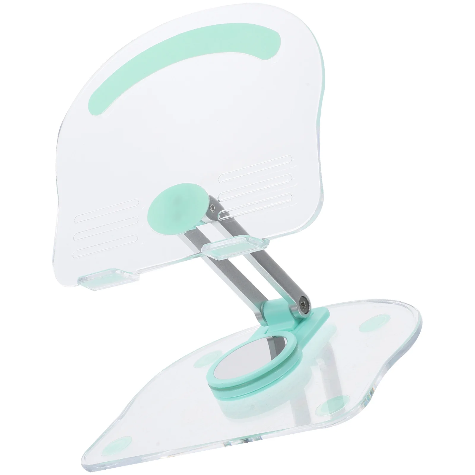 Adjustable Acrylic Tablet Stand Rotatable Non-Slip Holder for Desk Office Kitchen Gaming Video Reading Tablet Bracket Organizer