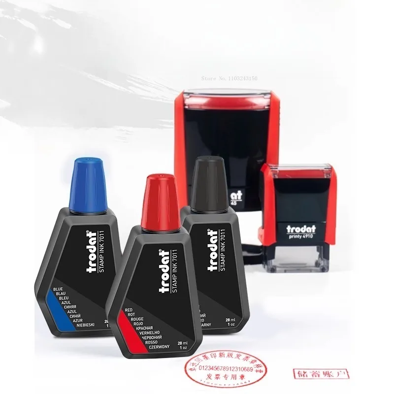 28 مللي حبر ملون عودة الطباعة النفط المياه القائمة على ختم الصباغ التجفيف السريع الحبر اللوازم المكتبية المدرسية الوجه عبوات الختم الصباغ #5