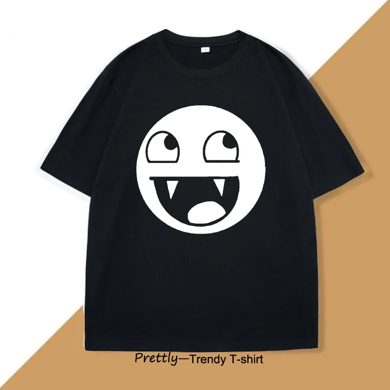 Epic Face Domo Funny Meme T Shirts for Men Women Cotton Short Sleeve Fashion High Quality T-Shirt Casual Oversized Streetwear