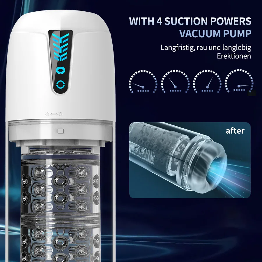 Tay Nghe Kính Xoay Nam Masturbator Tự Sướng Tự Động Piston USB Sạc Thông Minh Đồ Chơi Dành Cho Nam