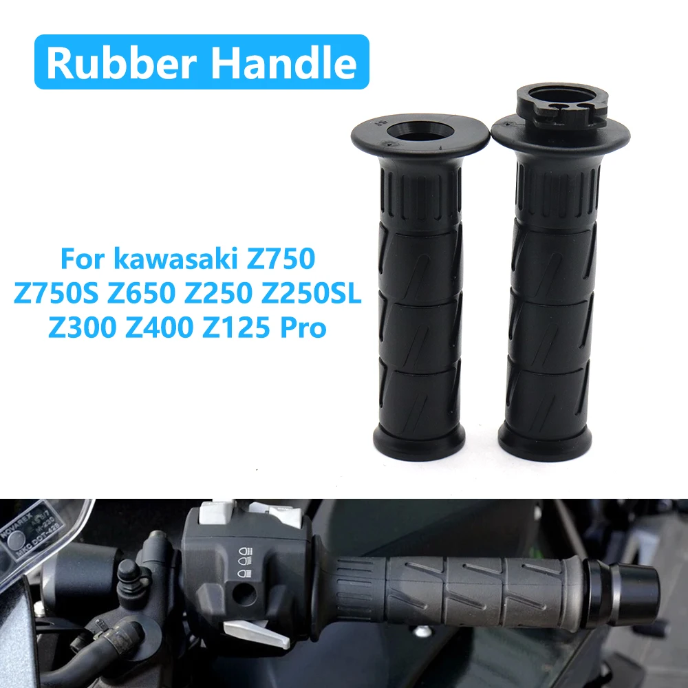Motorcycle Grips For Kawasaki Z400 Z900 Z800 Ninja ZX6R 636 ZX10R ZX7R ZX9R ZX12R ZX14R Z250SL Handlebar Throttle Control Parts