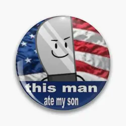 Inanimate Insanity Knife This Man Ate My Son Pin Buttons Brooches  Jewelry Accessory Customize Brooch Fashion Lapel Badges