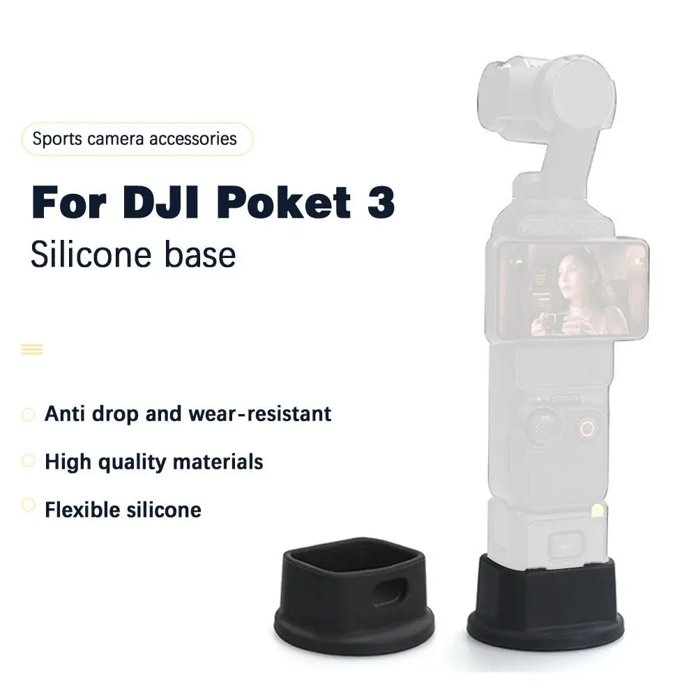 

for dji Omso Pocket 3 Silicone Anti Slip Base Pan Tilt Motion Camera Support Base Anti-drop Wear-resistant Stable Non-slip L8V8