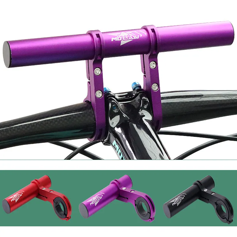 Fahrrad Lenker Extender, Fahrrad Verlängerung Bar Doppel Clamp Aluminium Legierung Halter Halterung Fahrrad Zubehör Mountainbike