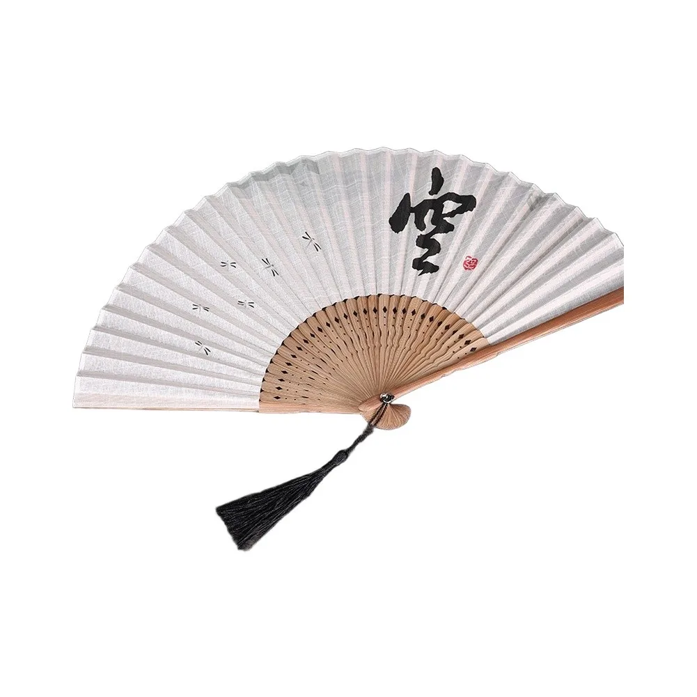 Oriental Folding Fan Designed for Smooth Opening Motion and Quiet Operation During Meditation or Performance Settings