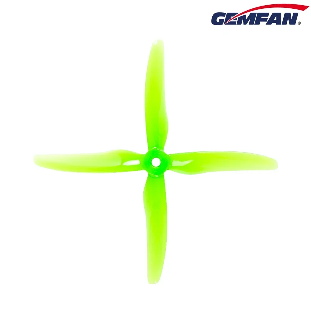 GEMFAN 51455 Hurricane X 2Pairs 5.1" 4-Blade Props - 5MM Mount, RC FPV Racing Drone Parts