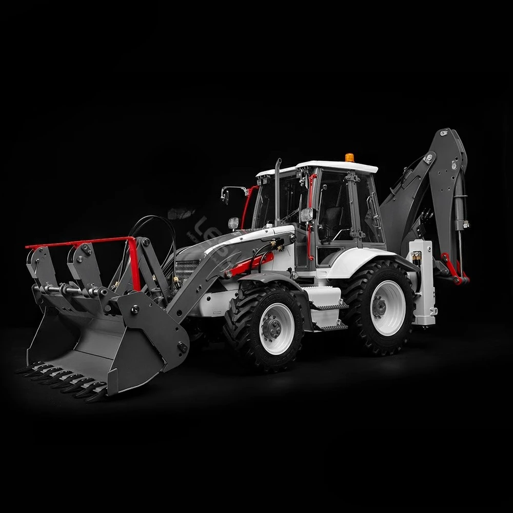 BL71 RTR Backhoe loader 1/14 Hydraulic RC Backhoe Loader 2 in 1 Excavator Model PL18EVLite Remote Control Digger W/ Light Sound