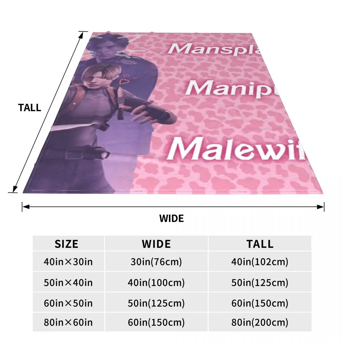 L-Leon Kennedy Flannel Blanket Movie Character Pink Soft Durable Throw Blanket for Office Novelty Bedspread Sofa Bed Cover