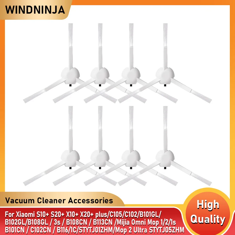 Pièces de rechange pour aspirateur robot Xiaomi S10+ S20+ X10+ X20+ plus B108CN B101CN C102CN B116 1C STYTJ01ZHM Mop 2 Ultra STYTJ05ZHM, brosse latérale