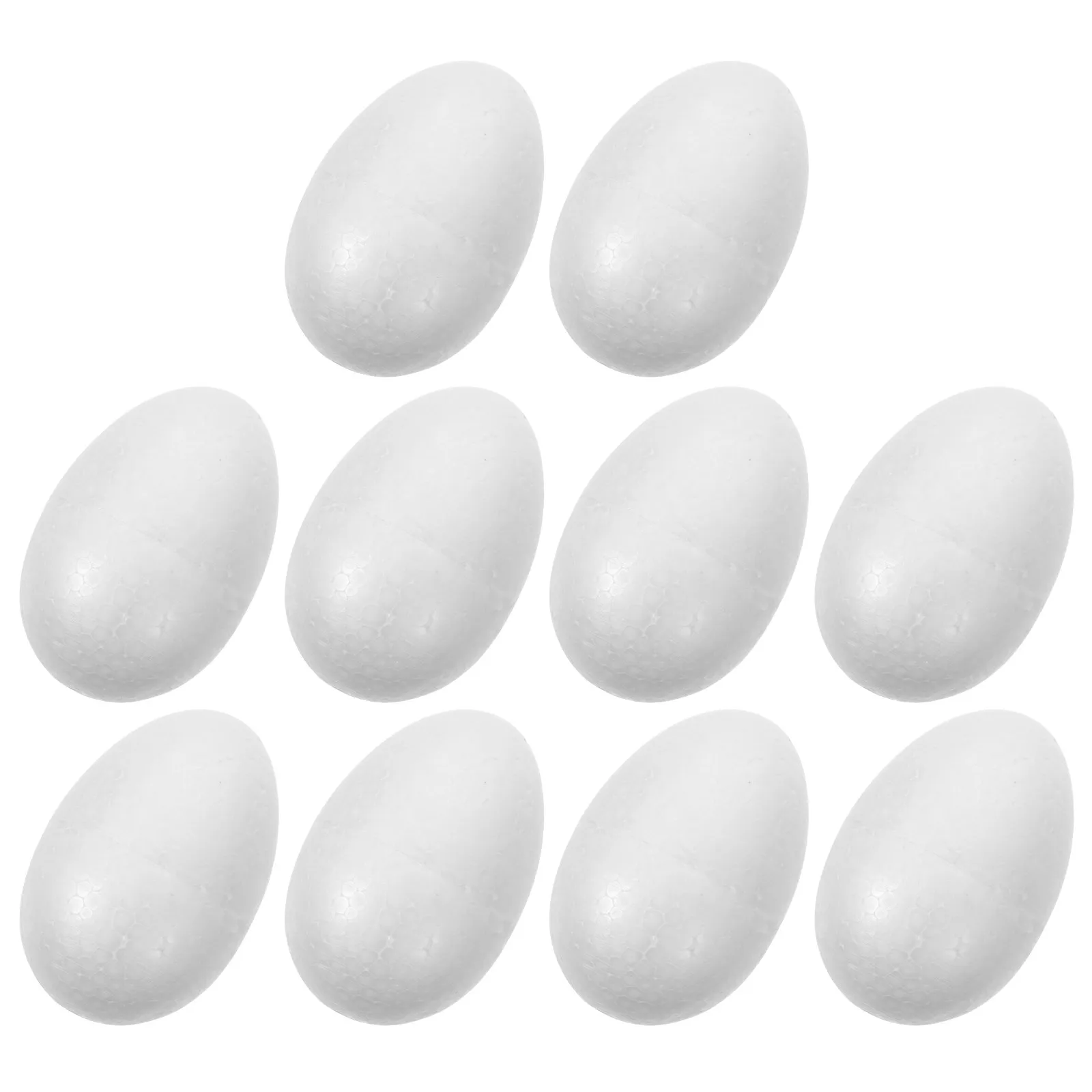 

10 шт. пенопластовых яиц для росписи, белые, 10 см, для поделок, праздничных украшений и семейных мероприятий