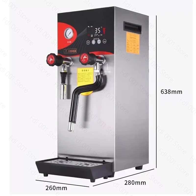 12L Electric Boiling Water Machine Commercial Milk Frother Steam Boiling Water Dual-purpose Machine Milk Foam Machine