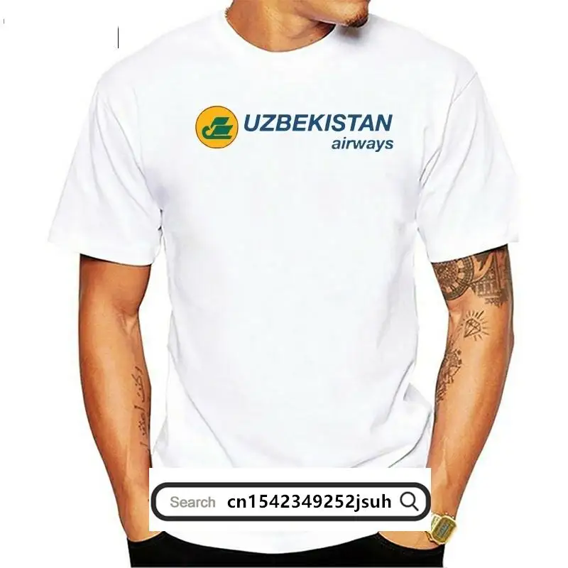 Uzbekistan Airways Retro Logo Uzbekistani Airline T-Shirt(1)