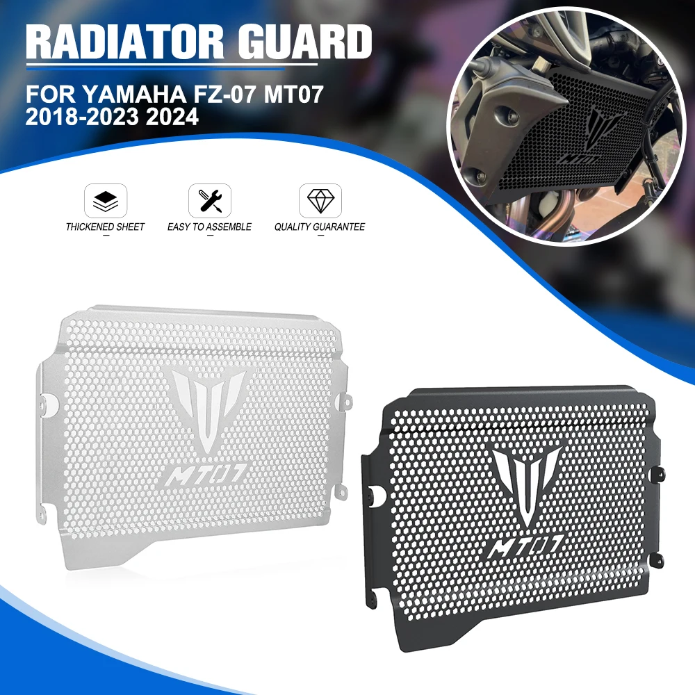 

Radiator Guard For Yamaha FZ-07/FZ07 MT07 MT-07 2018-2023 2024 MT/FZ 07 MT 07 Radiator Grille Guard Cover Shield Protector Guard