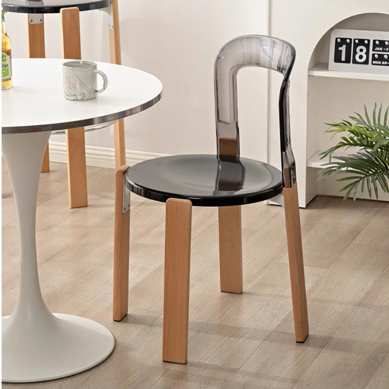 Silla con respaldo del norte de Europa, mesa de comedor, cocina y taburete de patas altas, silla moderna de oficina para decoración de sala de estar y Bar