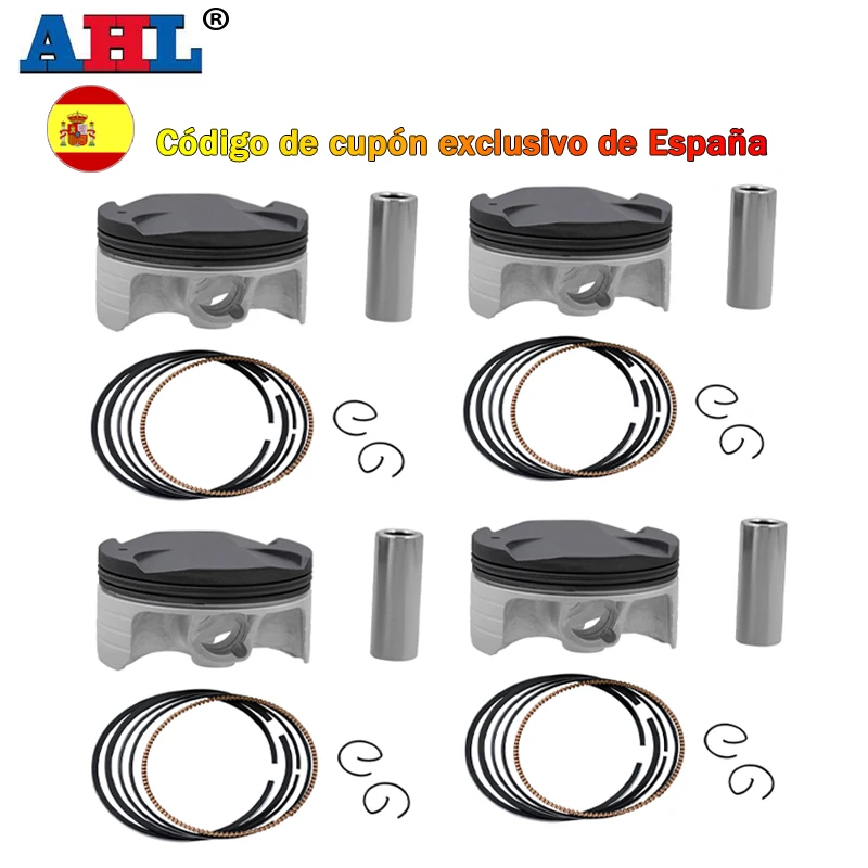 Juego de 1/4 de anillos de pistón para motocicleta, Kit de pines de 75mm para HONDA CBR1000RR CBR 1000RR Fireblade 2004-2007 13103-MEL-010 13031-MEL-010