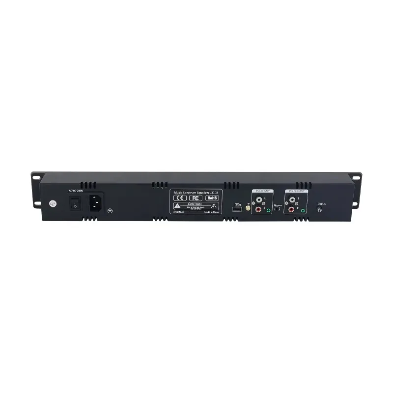 Professional 31-band music spectrum display dual-channel 15-band digital equalizer with remote control