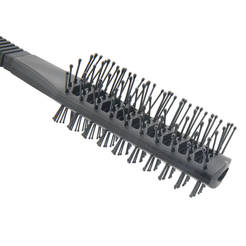 Peigne de Énergie Double Face en Plastique Noir, Brosses Anti-emmêlement, Brosse à Dents Larges, Brosse de Coiffure, Double Face, 1 Pièce