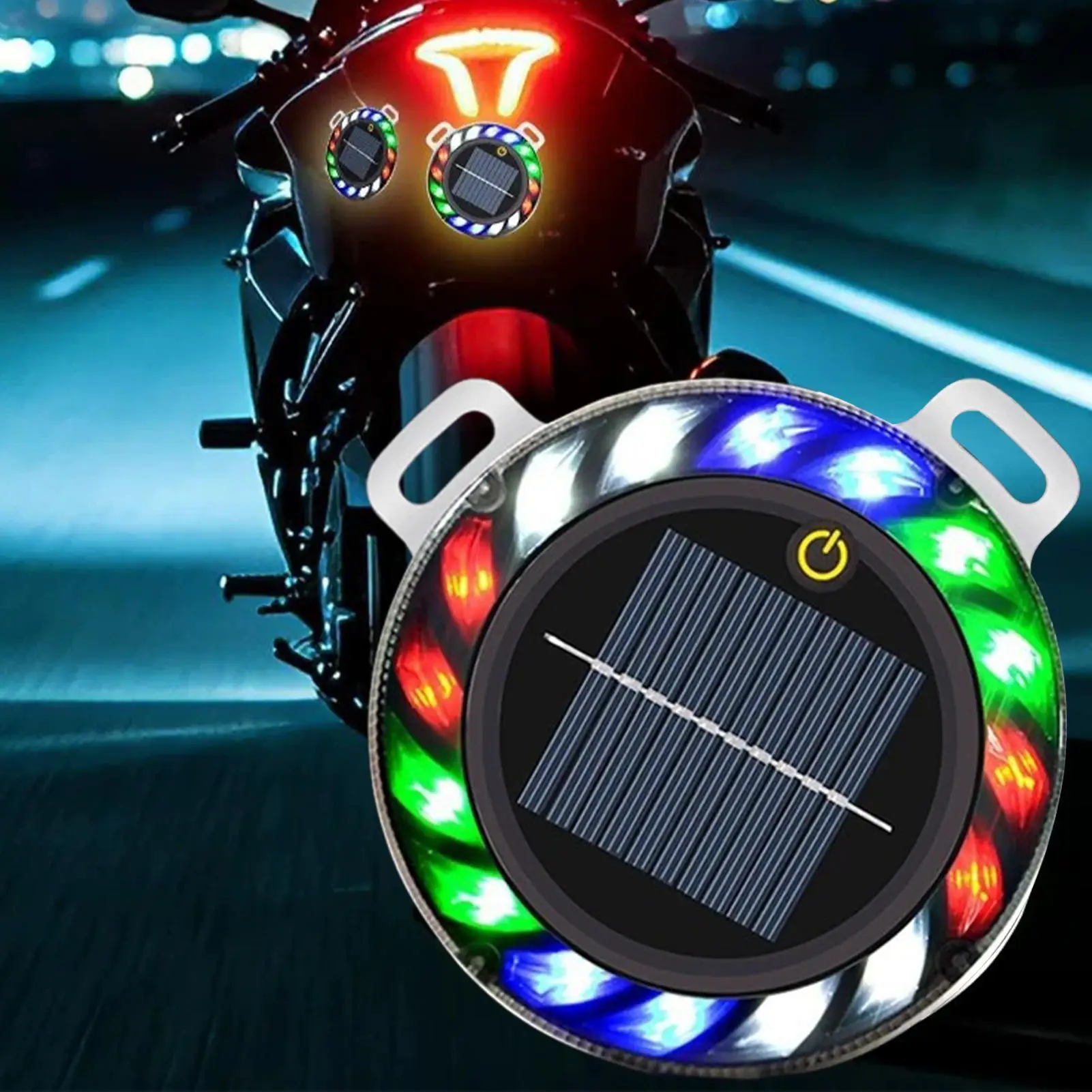 

Solar Strobe Lights Outdoor Wireless LED Safety Signal Marker Wireless Magnetic Solar Strobe Warning Light For Truck Motorcycle