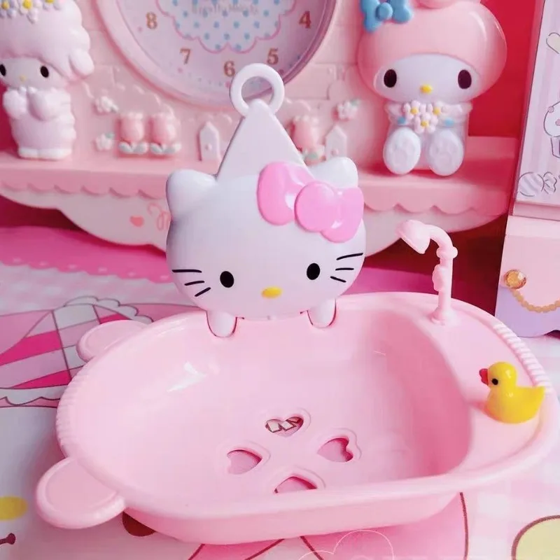 Sanrio Hello Kitty Soap Box Draining Rack Bathroom Storage Box Good Looks Hot Selling Fashion Cartoon Cute Send Children Simple