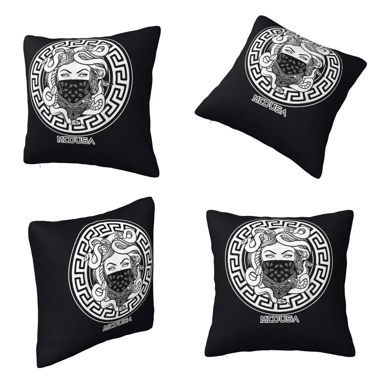Medusa Nacient Greek Mythology Square Pillowcase Cushion Cover Pillow Case Throw Pillow Cover for Home Sofa Living Room