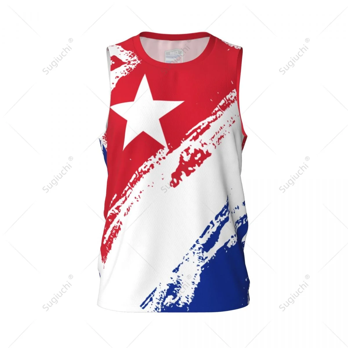 Men Basketball Sports Cuba Flag Running Fitness Multifunction Jersey Sleeveless shirt Custom Name Nunber Exclusive