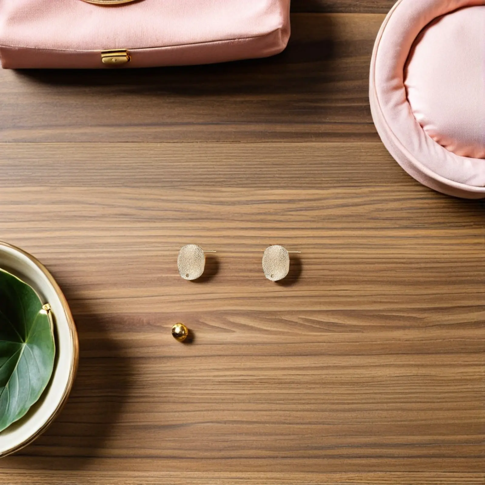 

30Pcs Simple Earring Stud Base Blanks Alloy Ear Post Settings for Handmade Jewelry Crafting Birthday Party Gifts DIY Earring